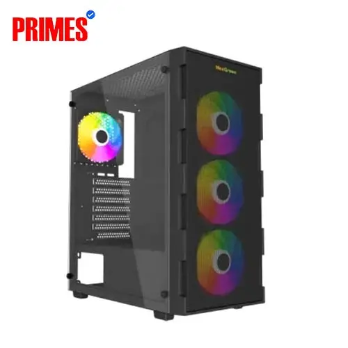 MaxGreen PS195‑10‑M ATX Case With 4 ARGB Fans