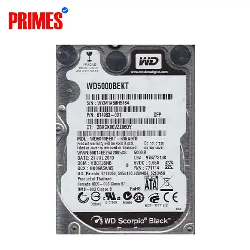 Western Digital Scorpio Black WD5000BEKT 500GB 2.5-inch SATA HDD