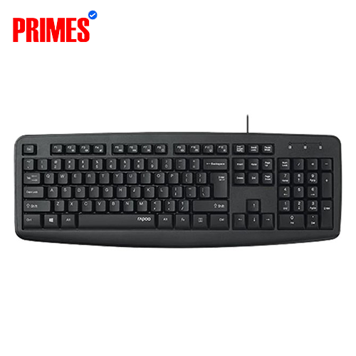 RAPOO NK2600 Spill-resistant Black Wired USB Keyboard